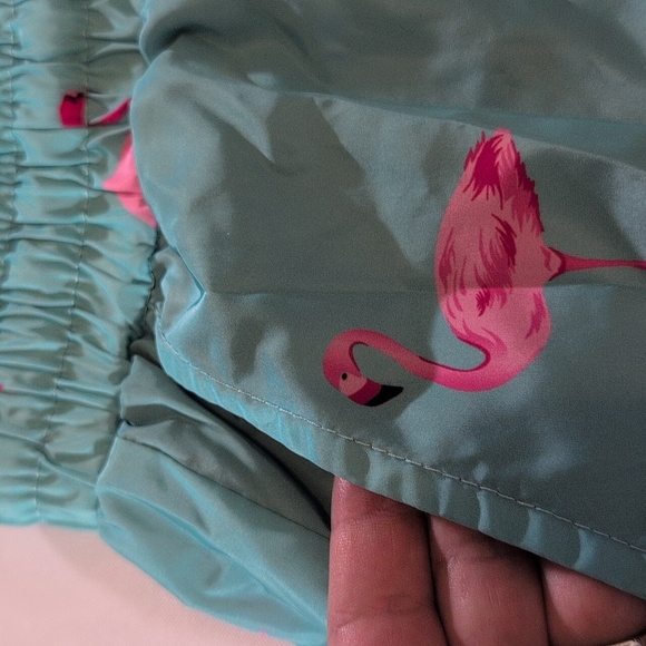 Shein Men’s Flamingo Pool Shorts Size Large - Picture 2 of 6